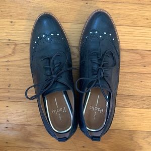 Paolo Leather Oxford Platforms - Size 7
